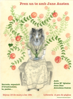 Cartel Un Te con Jane Austen - Pren un te amb Jane Austen